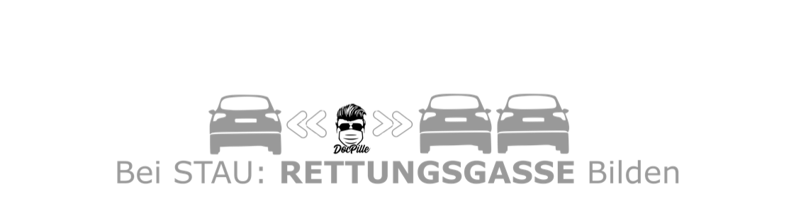 Aufkleber „Rettungsgasse“