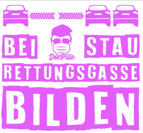 Aufkleber "Rettungsgasse"