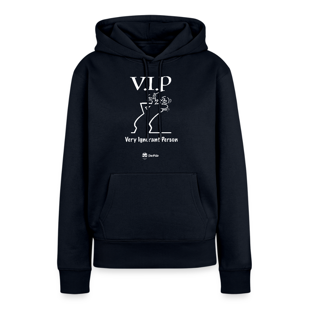 Damen Hoodie "VIP Very Ignorant Person" - navy