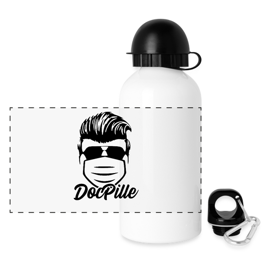 Water bottle with attachments - white