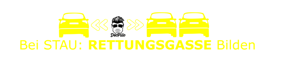 Aufkleber „Rettungsgasse“