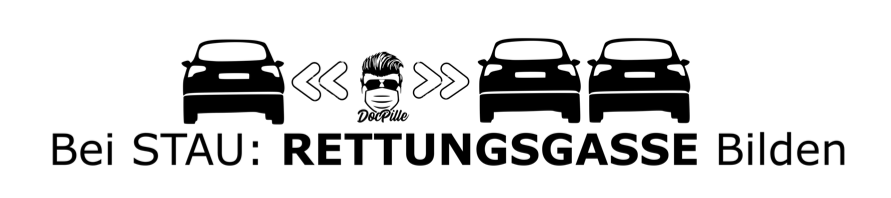 Aufkleber „Rettungsgasse“