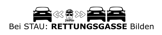 Aufkleber „Rettungsgasse“