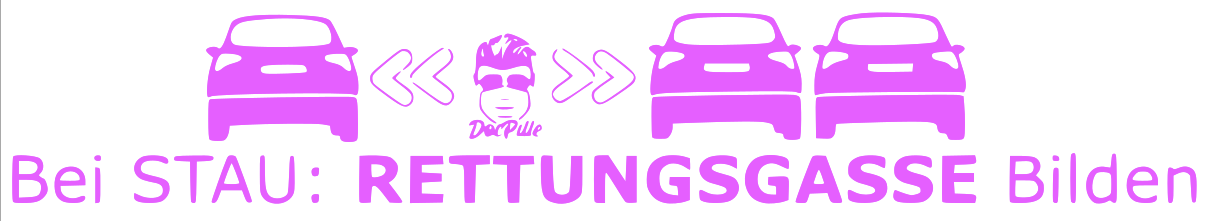 Aufkleber „Rettungsgasse“