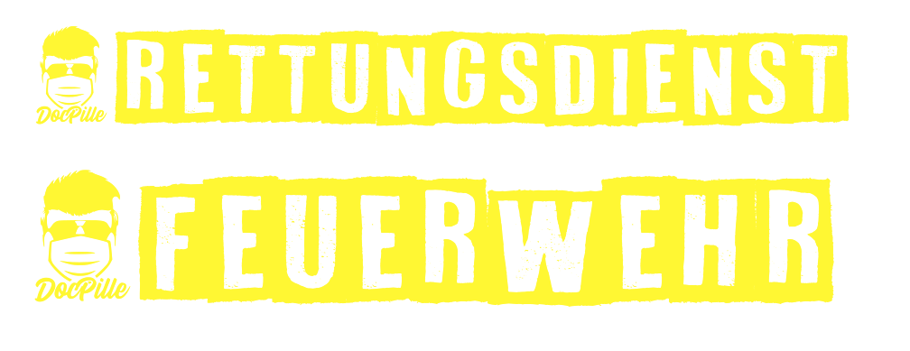 Aufkleber " Feuerwehr / Rettungsdienst"