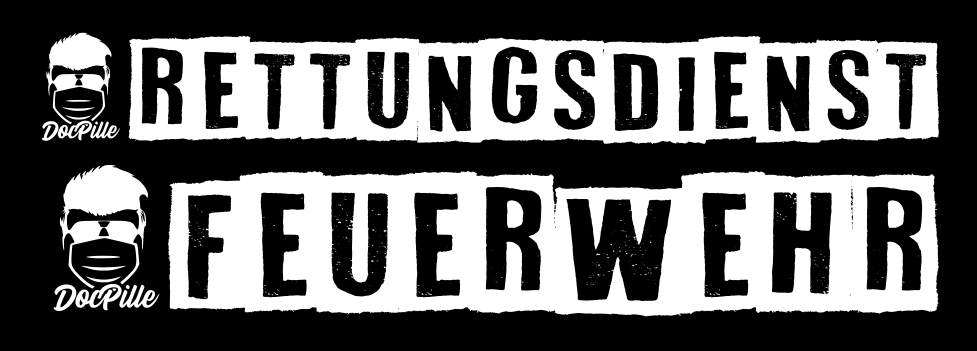 Aufkleber " Feuerwehr / Rettungsdienst"