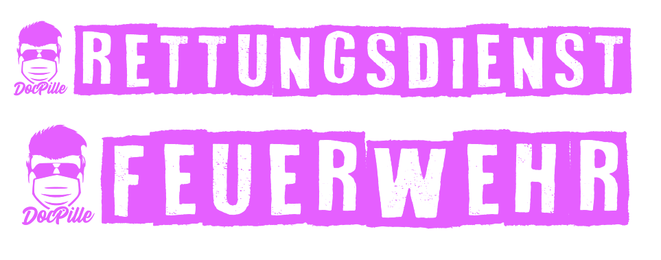 Aufkleber " Feuerwehr / Rettungsdienst"
