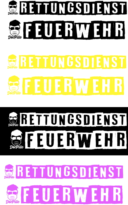 Aufkleber " Feuerwehr / Rettungsdienst"